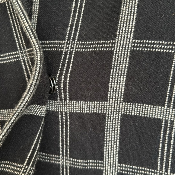 Anthropologie Moth Plaid Black and White Blazer - Picture 5 of 8
